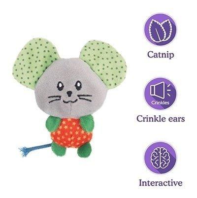 Rosewood Little Nippers Mighty Muis Met Catnip 10,5X10X3,5CM - Dogzoo