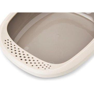 Savic Kattenbak Happy Planet Gizmo Met Rand Mocca / Warmgrijs