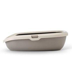 Savic Kattenbak Happy Planet Gizmo Met Rand Mocca / Warmgrijs