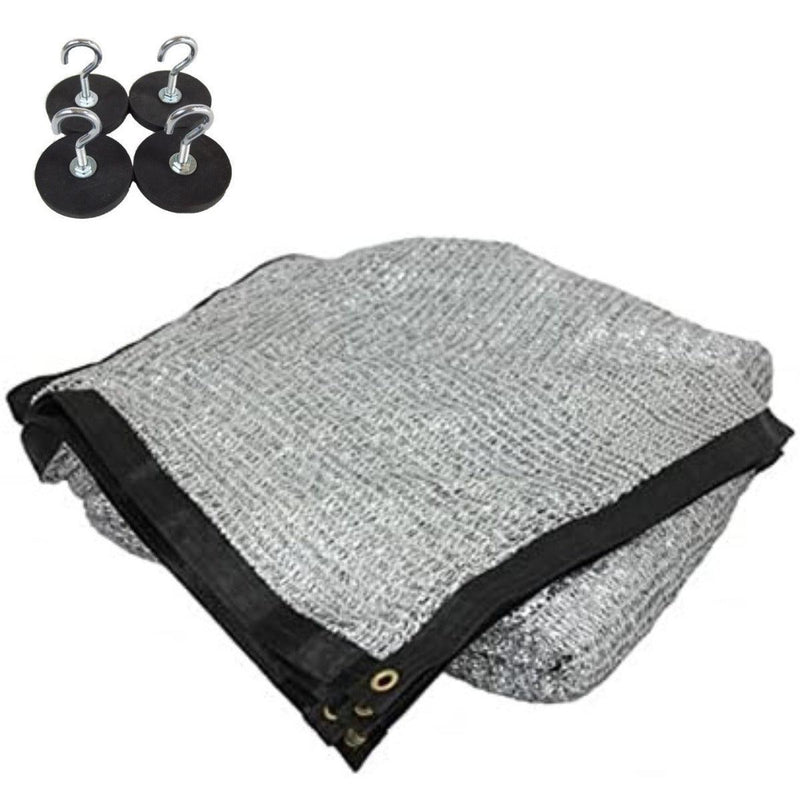 Schaduwdoek vierkant - Schaduwdoek rechthoek - Aluminium - Incl. magnetische haken - Zonnescherm - Zonnescherm auto