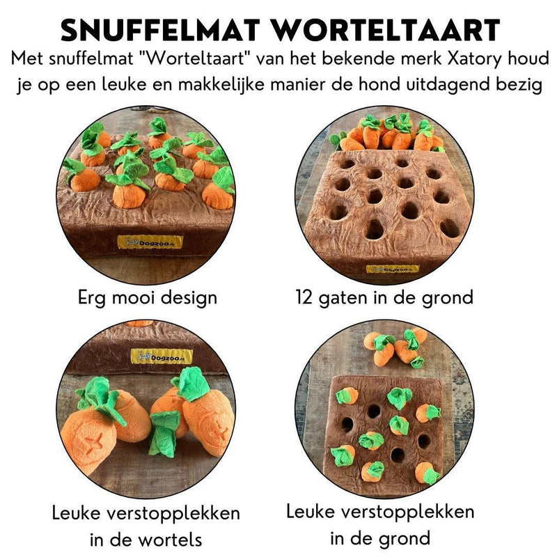 Snuffelmat Worteltaart 35 x 35cm