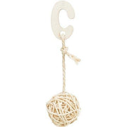 Trixie 3 Rotan Ballen Met Bel Aan Touw Naturel