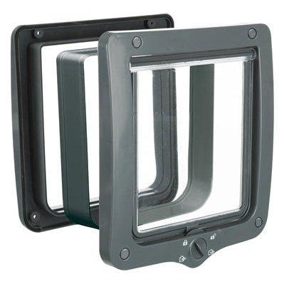 Trixie 4-Weg Kattenluik Xl Met Tunnel Grijs