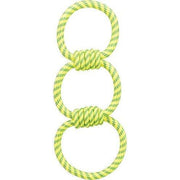 Trixie Aquatoy Touw Trekspeeltje Ringen Polyester Geel / Groen