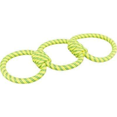 Trixie Aquatoy Touw Trekspeeltje Ringen Polyester Geel / Groen