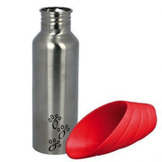Trixie Drinkfles Rvs Met Plastic Drinkbakje Assorti