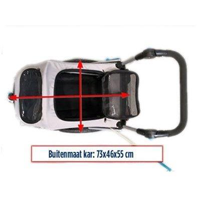 Trixie Hondenfietskar Opvouwbaar Grijs