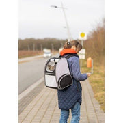 Trixie Hondentas Rugtas Chloe Lichtgrijs / Zwart