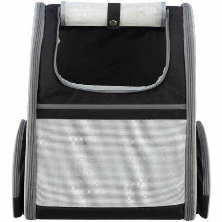 Trixie Hondentas Rugtas Chloe Lichtgrijs / Zwart