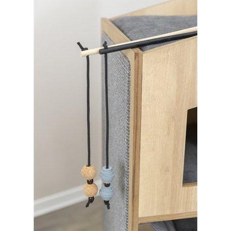 Trixie Kattenspeelgoed Speelhengel Met Halter Citystyle Vilt / Hout
