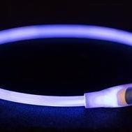 Trixie Lichtgevende Halsband Usb Flash Light Oplaadbaar Tpu Blauw