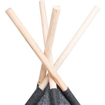 Trixie Schuilplaats Tipi Vilt Antraciet