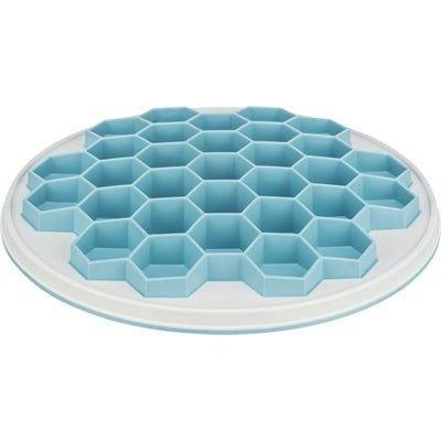 Trixie Slowfeeding Plaathive Kunststof / Tpr / Tpe Grijs / Blauw