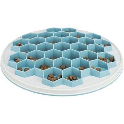 Trixie Slowfeeding Plaathive Kunststof / Tpr / Tpe Grijs / Blauw
