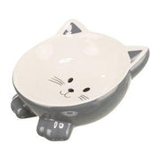 Trixie Voerbak / Drinkbak Kattenkop Verhoogd Keramiek Assorti