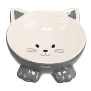 Trixie Voerbak / Drinkbak Kattenkop Verhoogd Keramiek Assorti