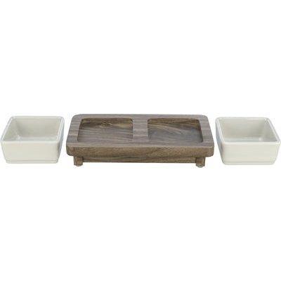 Trixie Voerbak Hond Set Citystyle Keramiek Grijs / Bruin