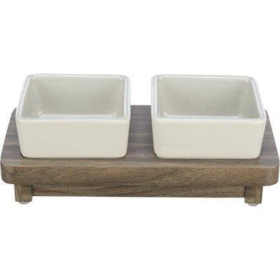 Trixie Voerbak Hond Set Citystyle Keramiek Grijs / Bruin