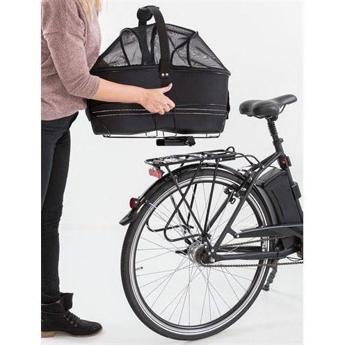 Trixie Fietsmand Bagage Drager Breed Zwart 60X29X49 CM - Dogzoo