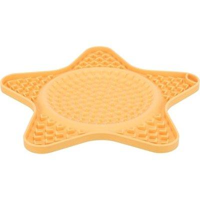 Trixie Lick'n'snack Mat Ster Siliconen Geel 23,5 CM - Dogzoo