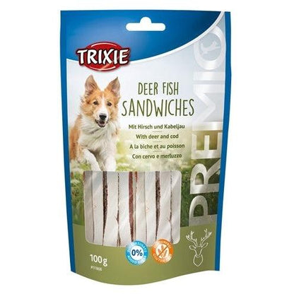 Trixie Premio Deer Fish Sandwiches 100 GR-HOND-TRIXIE-Dogzoo