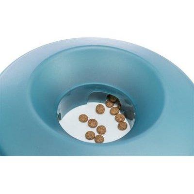 Trixie Slowfeeding Rocking Bowl Kunststof / Tpr Grijs / Blauw 23X23 CM 500 ML-HOND-TRIXIE-Dogzoo