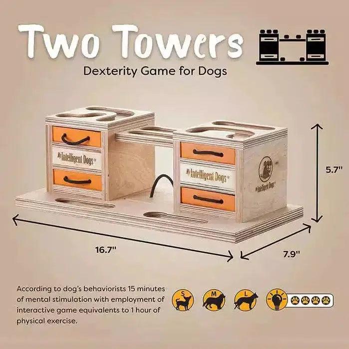 Two Towers - Hondenpuzzels Intelligentiespeelgoed - My Intelligent Pets-Dogzoo-Dogzoo