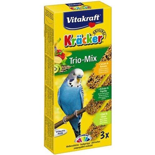 Vitakraft Parkiet Kracker Vijgen/Banaan-Sesam/Kiwi 3 IN 1 - Dogzoo