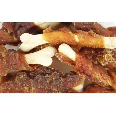 Wanpy Oven-Roasted Chicken Jerky / Calcium Bone Twists 100 GR-HOND-WANPY-Dogzoo