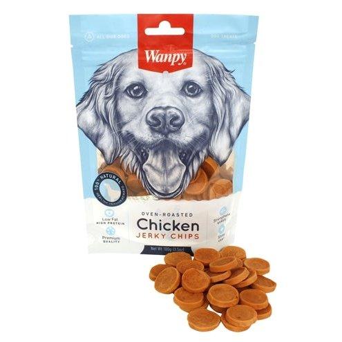 Wanpy Oven-Roasted Chicken Jerky Chips 100 GR-HOND-WANPY-Dogzoo