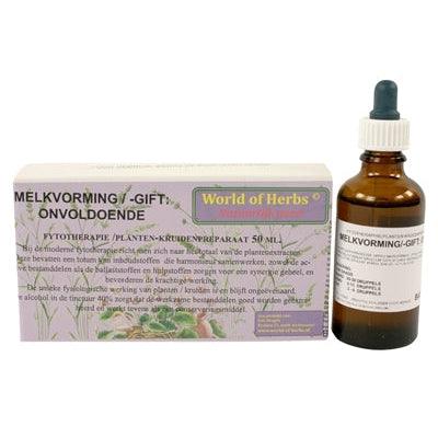 World Of Herbs Fytotherapie Onvoldoende Melkvorming /-Gift 50 ML-HOND-WORLD OF HERBS-Dogzoo