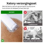 Xatory - Hondentondeuse - Trimmen - Verzorgingsset - Vacuum Grooming Kit - Hondenhaar