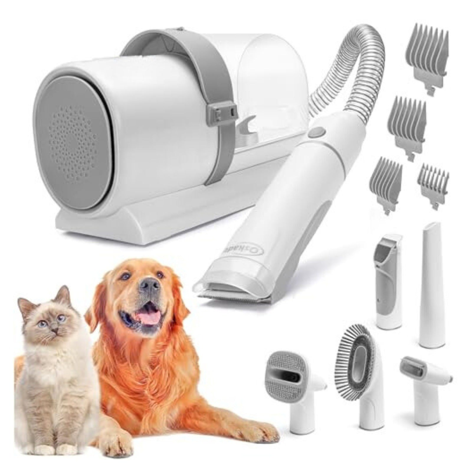 Xatory - Hondentondeuse - Trimmen - Verzorgingsset - Vacuum Grooming Kit - Hondenhaar - - Dogzoo