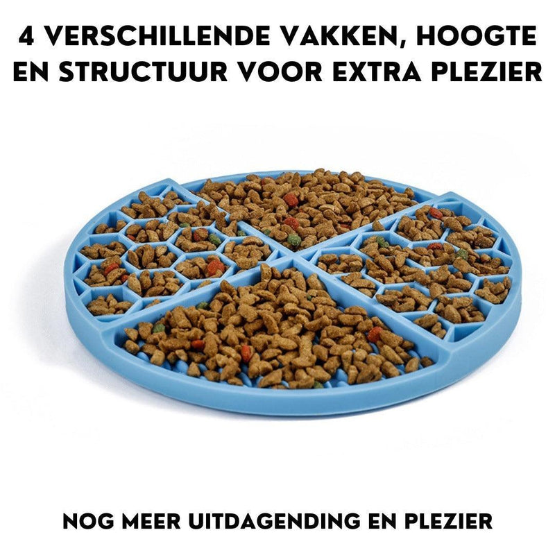 Xatory - Likmat - Rondo - Likmat hond - Honden likmat - Slowfeeder hond - Lick mat - Zelfklevend - Anti schrok - Likmat kat - Voermat - Katten likmat - Likmatten