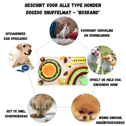 Xatory - Snuffelmat - Honden speelgoed - Snuffelmat hond - Anti Schrok gedrag - Hondenpuzzel - Hondenspeelgoed - Speelgoed hond - Puppy speelgoed - Dogzoo