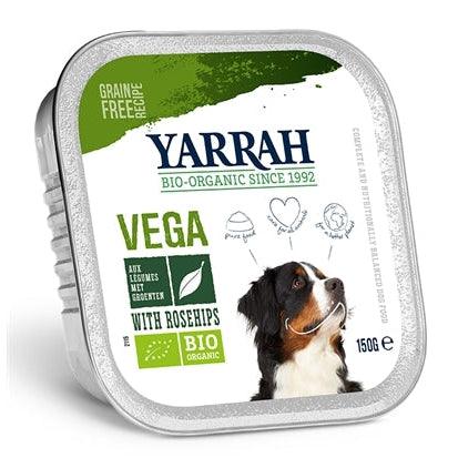 Yarrah Dog Alu Brokjes Vega Met Rozenbottels 12X150 GR-HOND-YARRAH-Dogzoo