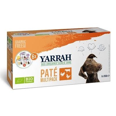 Yarrah Organic Hond Multipack Pate Kalkoen / Kip / Rund 6X150 GR-HOND-YARRAH-Dogzoo