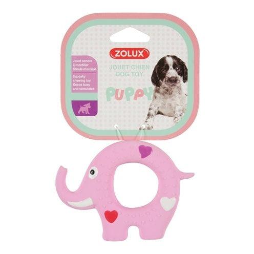 Zolux Puppyspeelgoed Latex Olifant Roze 11,5X2X8 CM-HOND-ZOLUX-Dogzoo